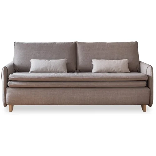 Miuform Svjetlo smeđa sklopiva sofa 207 cm –