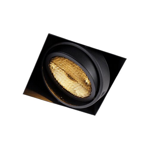 QAZQA Vgradna črna 1-luč GU10 AR111 Trimless - Oneon Honey Cene