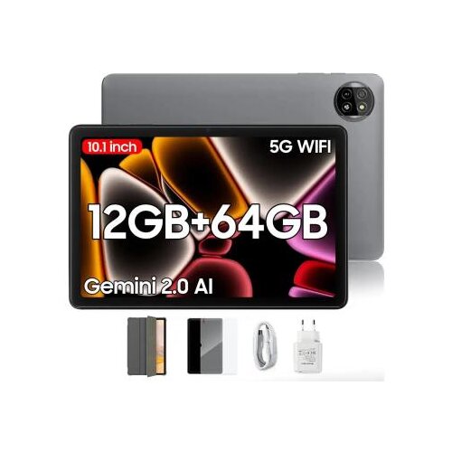  Tablet 10.1 Tab 20 Wifi 800x1280 HD+ IPS/4GB/64GB/5MP-8MP/Android 15/gray Cene