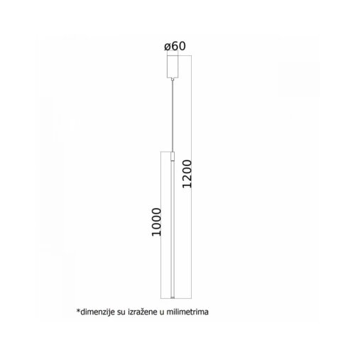 Vesta 358 VISILICA 14W 3000K CRNA Slike