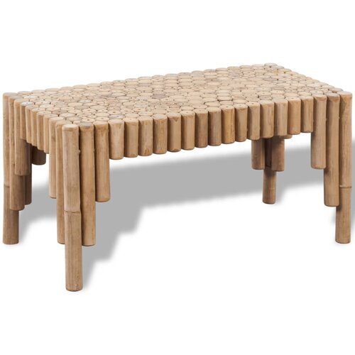 VidaXL Klubska mizica iz bambusa, (20625576) Slike