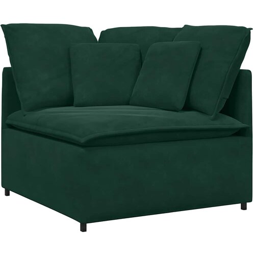  Modularna sofa s jastucima, bar&amp;scaron;unasta tamnozelena Slike