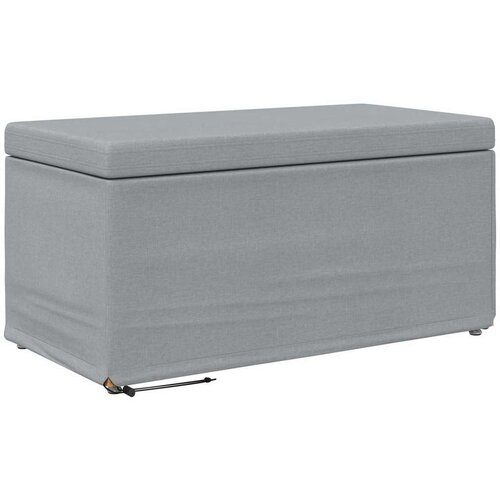  Stolica Svijetlo siva Tkanina i konstruirano drvo - Svjetlosiva 80 cm tkanina Slike