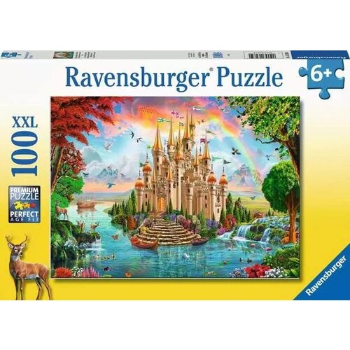 Ravensburger puzzle - Dvorac i duga - 100 delova Slike