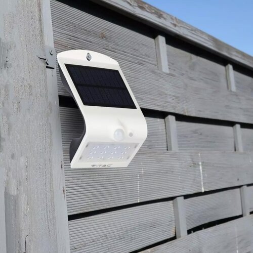  LED solarno zidno svetlo sa senzorom LED/1.5W/3,7V IP65 belo Slike