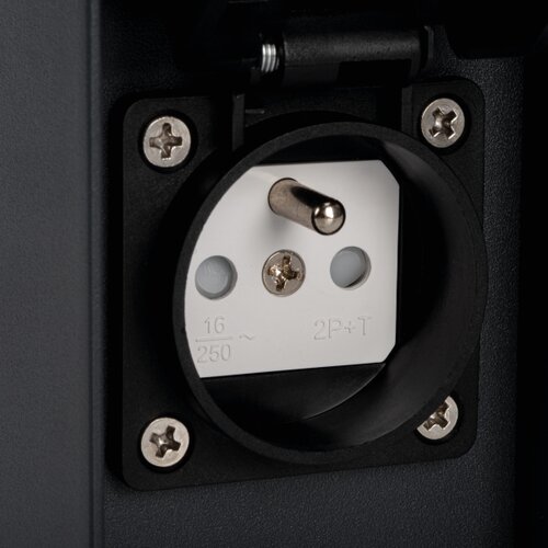 Kanlux 38761 - Spolja&amp;scaron;nja zidna lampa sa utičnicom DASTEN 1xG9/11W/230V IP44 antracit Slike