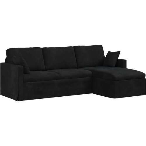 SOFA Crna 228 x 134 x 80 cm Bar&amp;scaron;un Slike