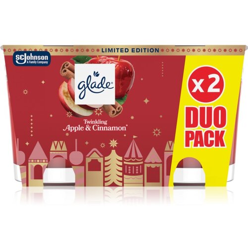Glade Twinkling Apple & Cinnamon darilni set 2x112 g Cene