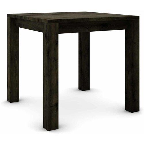  Hrastov stol 80 x 80 cm crne boje sa srebrnim efektom Cijene