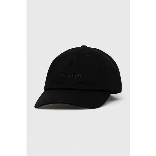 Hummel Bombažna bejzbolska kapa črna barva