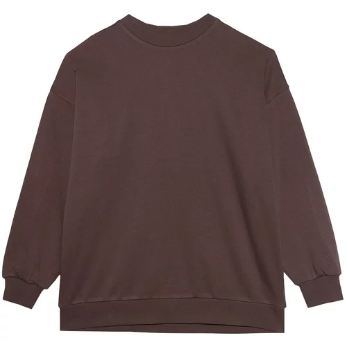 4f Sportska sweater majica tamno smeđa