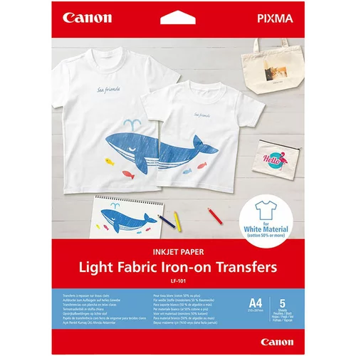Canon Foto papir LF-101 za tkanine svetle barve, A4, 5 listov, 125 gramov