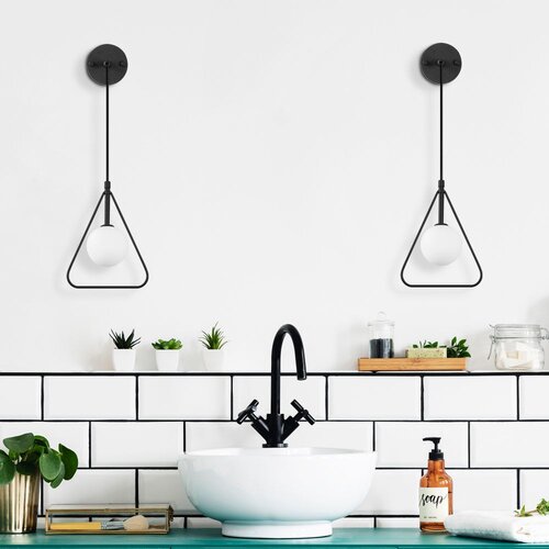Opviq Geometri - 11130 BlackWhite Wall Lamp Slike