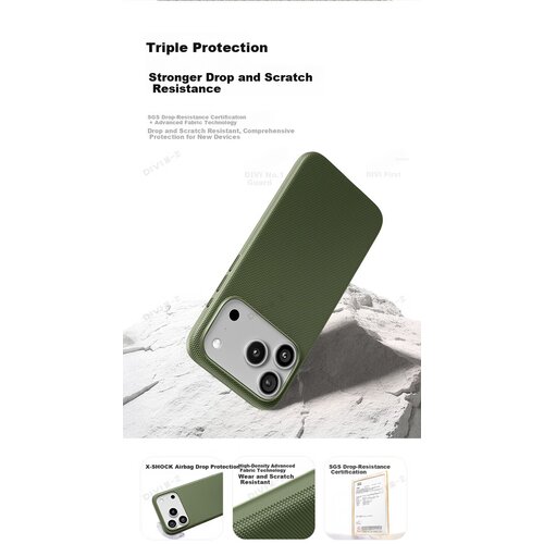  divi maska za mobilni telefon apple iphone 17 pro, zelena Cene