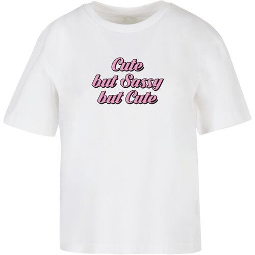 Mister Tee Women&amp;#039;s T-shirt Cute But Sassy white Slike