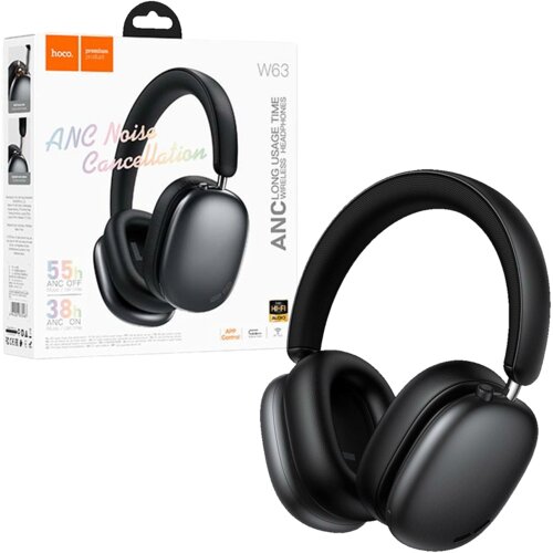 hoco. Hoco Bežične slu&scaron;alice W63, Bluetooth, ANC, Crne Cijene