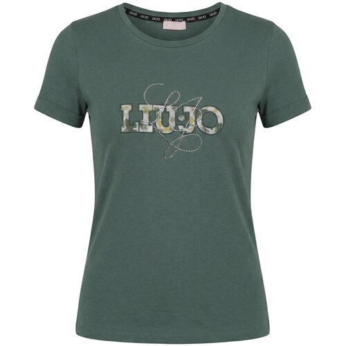 Liu Jo Majice s kratkimi rokavi ECS MODA TA6163 JS003 Zelena Slike