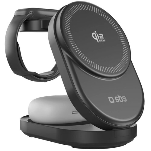 Sbs 3-V-1 QI2.2 25W INDUKTIVNA POLNILNICA ZA TELEFONE S CERTIFIKATOM, (5000497111) Cene