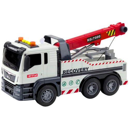 za igro s kranom Tow Truck - bela/rdeča Slike