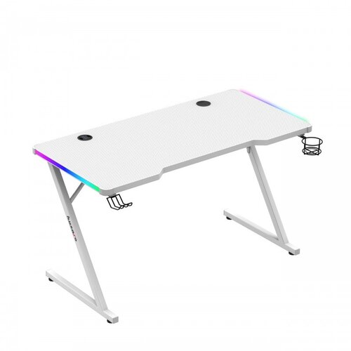 Huzaro Hero 2.5 White RGB gaming desk Slike