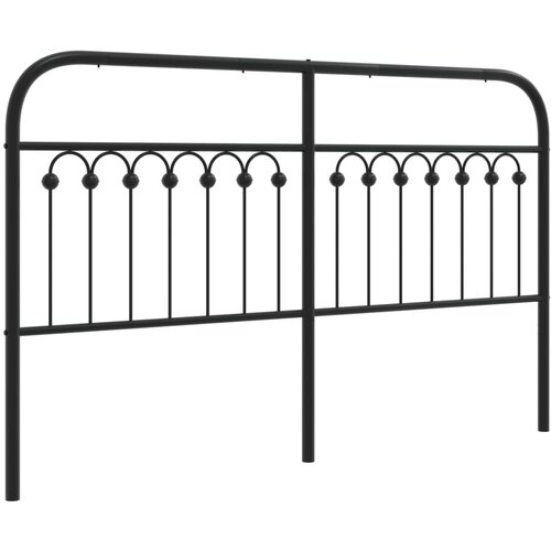 Maison Chic kovinsko posteljno vzglavje - vzglavna omarica - nočna omarica črno 160 cm, (21704998) Slike