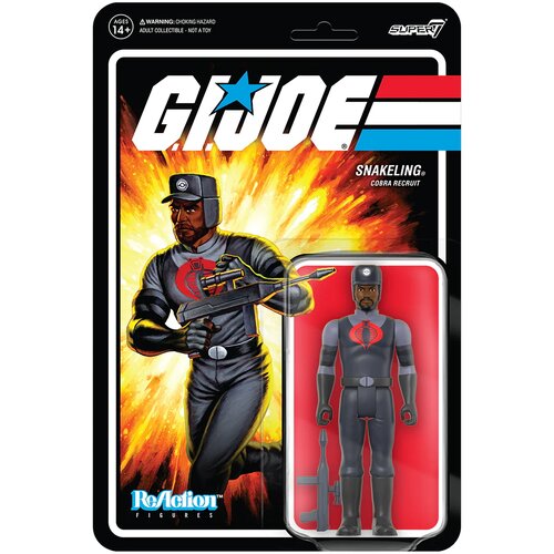 Grupo figura reaction gi joe cobra snakeling factory worker beard brown, (20838521) Slike