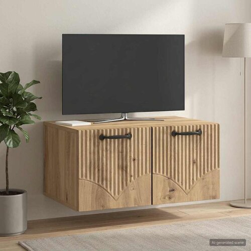 TV ormar za zid 59,5 x 41 x 30 cm Hrast artisan Slike