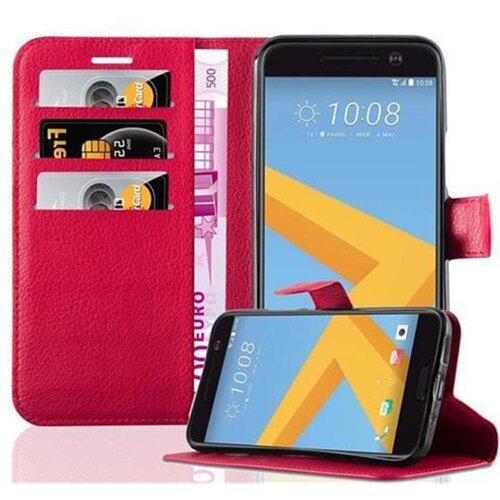 Cadorabo Ohišje, združljivo z HTC ONE M10 v rdeče sladkorno jabolko - Zaščitni ovitek z magnetnim zapiranjem, stoječo funkcijo in režo za kartice, (20557202) Cene
