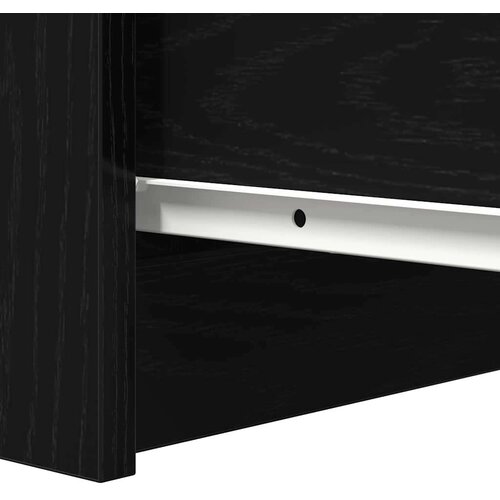 VidaXL Komoda crni hrast 37,5x35x76 cm konstruirano drvo Slike