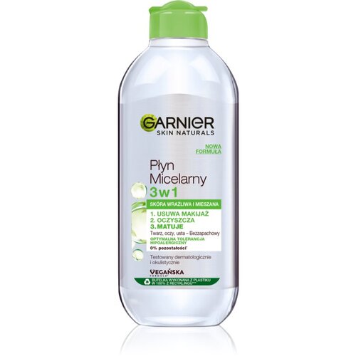 Garnier Skin Naturals micelarna voda za me&amp;scaron;ano in občutljivo kožo 400 ml Slike