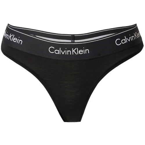 Calvin Klein Underwear Tanga gaćice crna / bijela