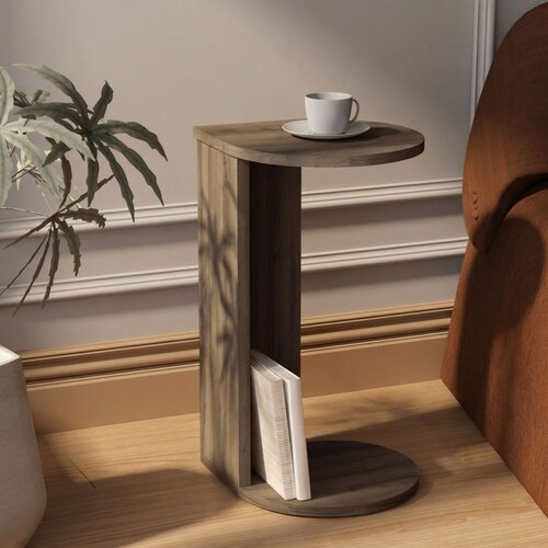 Hanah home pomoćni sto Drop, 30 cm, antik / orah Slike