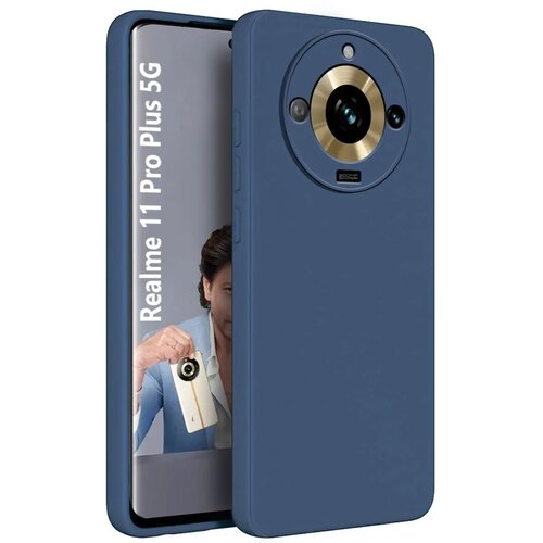  Gumijasti / gel etui Matte za Realme 11 Pro / Pro+ - modri Cene