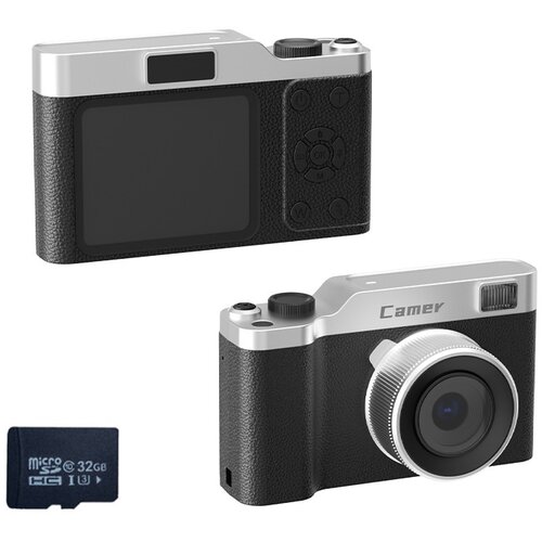 INF Kompaktni digitalni fotoaparat s 5x optičnim zoomom in 32 GB TF kartico Black, (5000075424) Cene