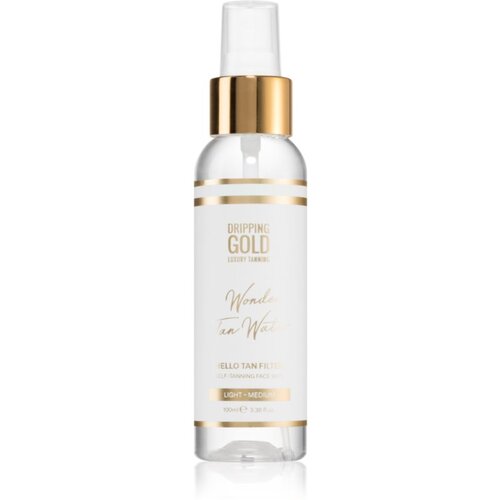 Dripping Gold Wonder Water Hello Tan samoporjavitvena meglica za obraz Light - Medium 100 ml Slike