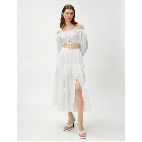 Koton Skirt - White - Midi Cene