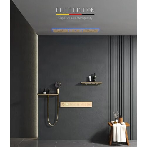 ELITE EDITION Najnovej&amp;scaron;i luksuzni vgradni tu&amp;scaron; set s 6 funkcijami - BCS1045 &amp;mdash; Bela &amp;mdash; Tri izliva Slike