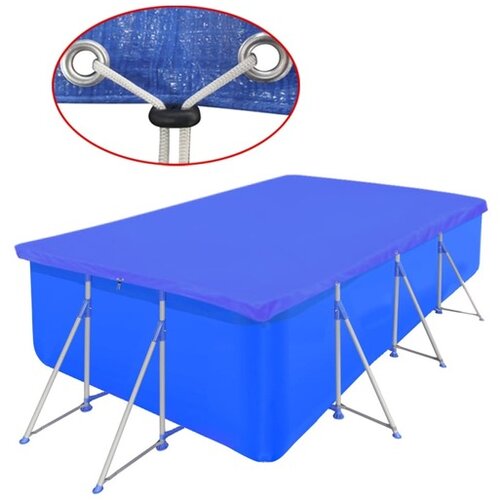  Pokrivalo za bazen PE pravokotno 90 g/m2 540 x 270 cm Slike