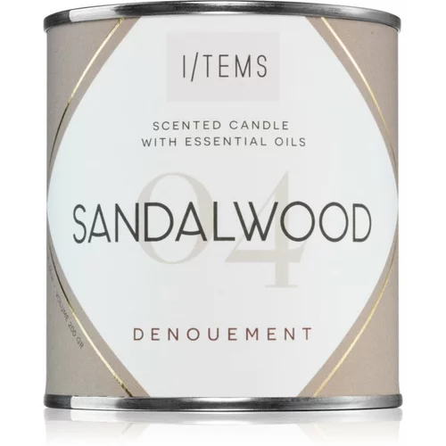 Items Essential 04 / Sandalwood dišeča sveča 200 g