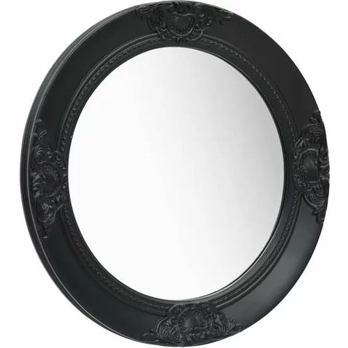  stensko ogledalo v baročnem stilu 50 cm črno