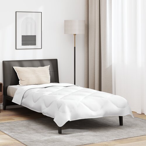 vidaXL Poletna odeja s blazino 2 pcs Bela 140 x 220 cm Mikrofibra Cene