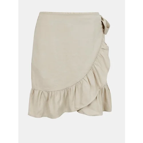 Only Cream Wrap Skirt with Ruffle Olivia - Women