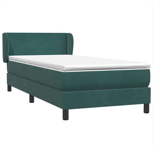 Box Spring krevet s madracem tamnozeleni 80x220 cm bar&amp;scaron;un Slike