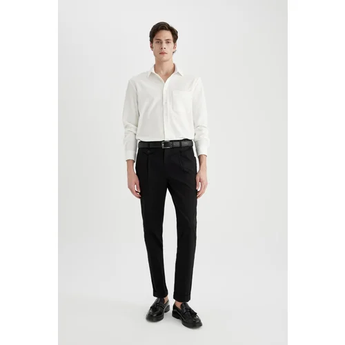 Defacto Tapered Fit Double Leg Twill Trousers