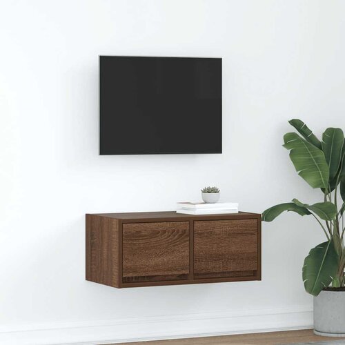 Furnova TV omarica rjavi hrast 60x31x25,5 cm inženirski les, (21923984) Cene