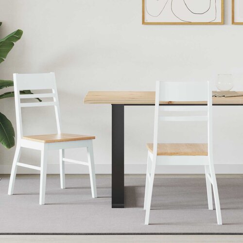  Trpezarijske stolice 2 pcs Bijelo 43 x 54 x 89 cm Cene