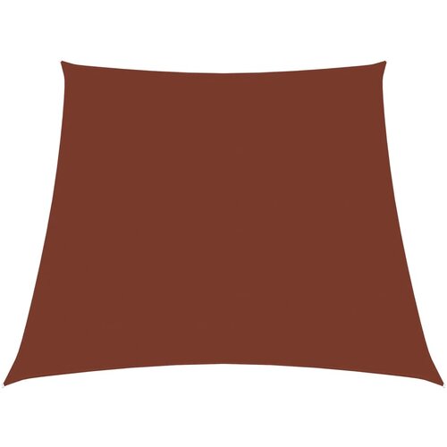 vidaXL Senčno jadro oksford blago trapez 3/5x4 m terakota, (20729506) Cene