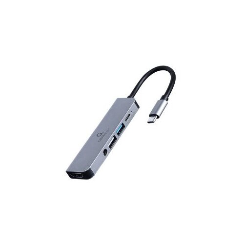 Docking station USB adapter Type-C 5-in-1 multi-port adapter Hub + HDMI + PD + stereo audio GEMBIRD A-CM-COMBO5-02 Cijene