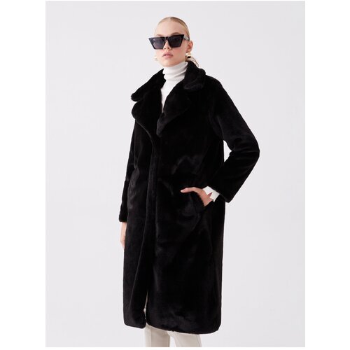 LC Waikiki Women&amp;#039;s Jacket Collar Plain Fur Coat Slike