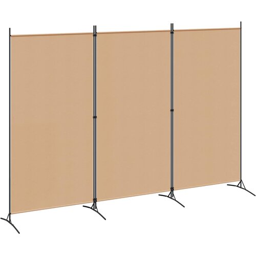  3-panelni pregradni zid Bež 260 x 180 cm Tkanina Cene